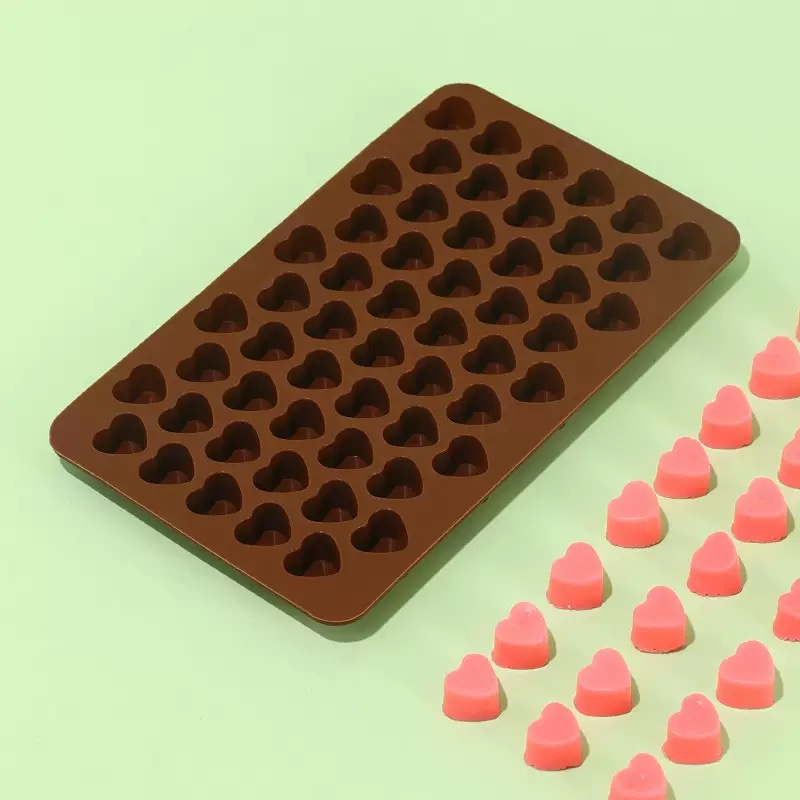 55Cavities Small Heart Silicon - Silicone Mold Tray ulasan dan harga