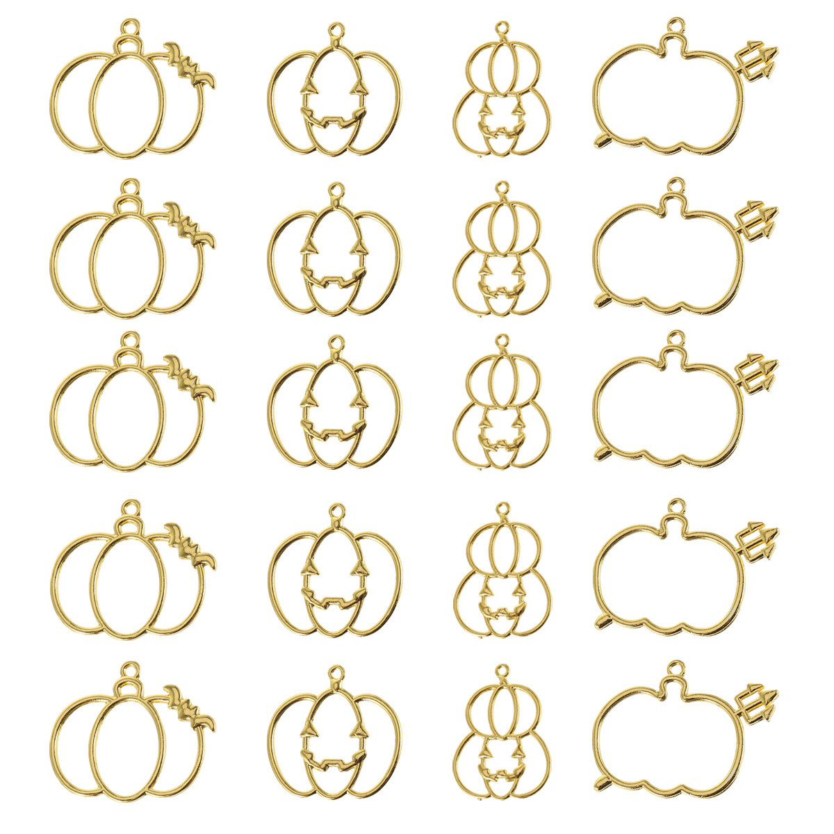 20Pcs DIY Pumpkin Resin Pendan - Resin Crafts ulasan dan harga