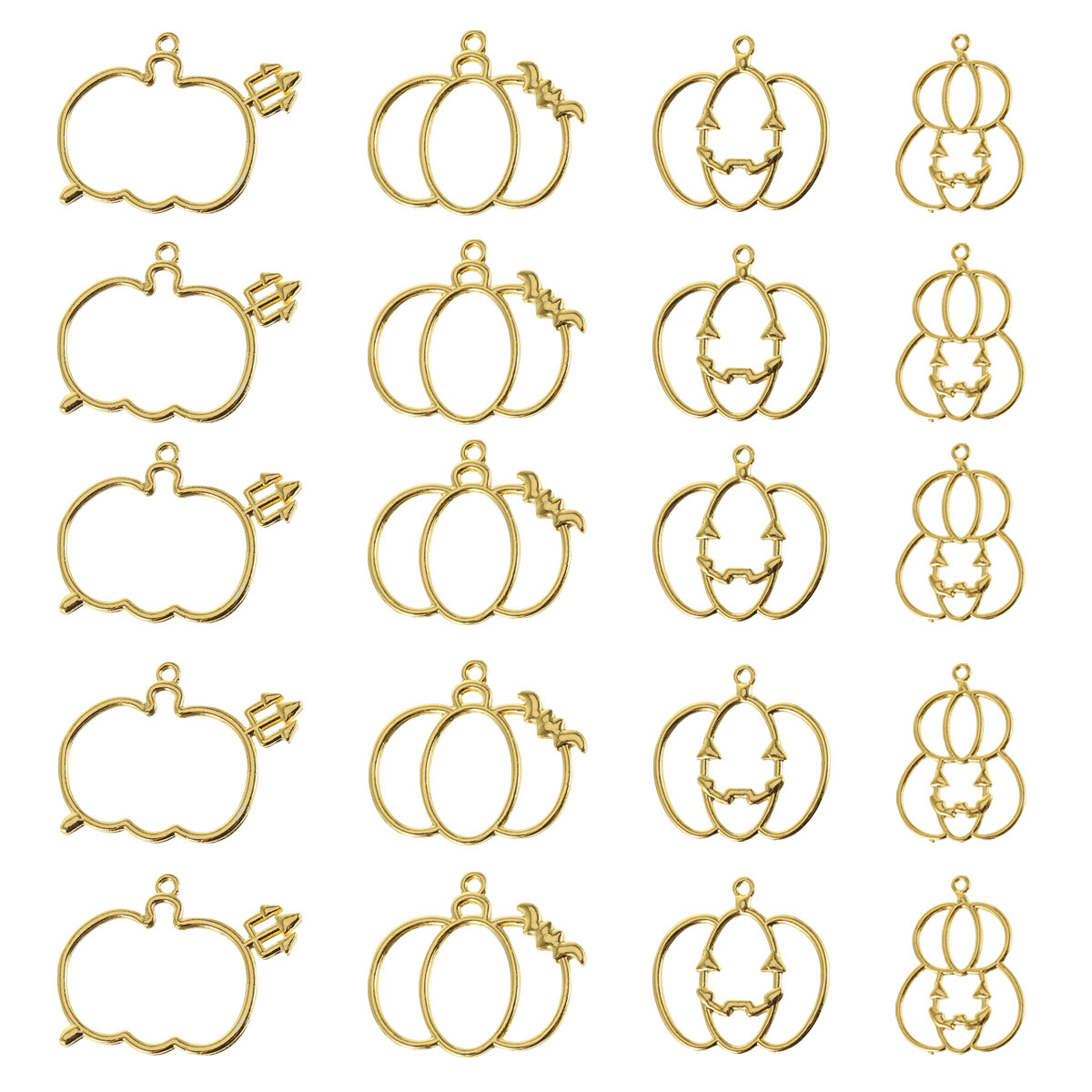 20Pcs DIY Pumpkin Resin Pendan - Resin Crafts ulasan dan harga