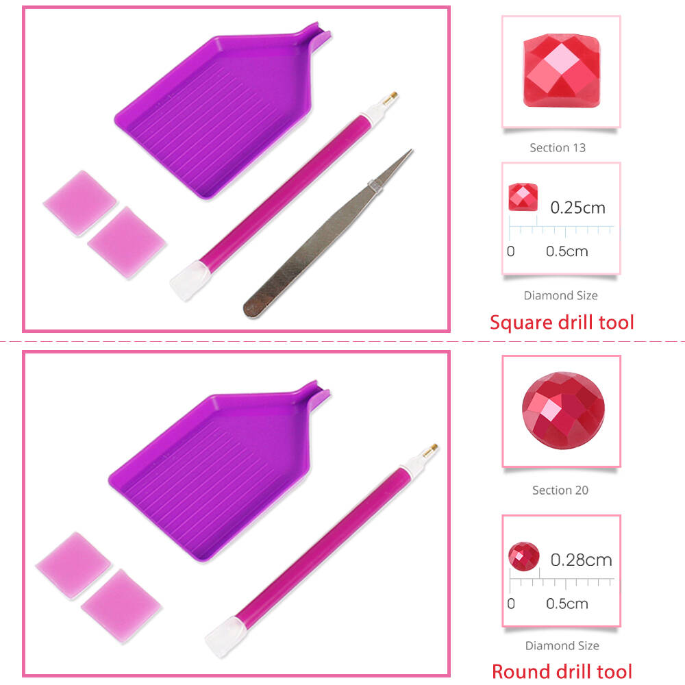 1PC frameless  Full Square Rou - Resin Craft Supplies ulasan dan harga