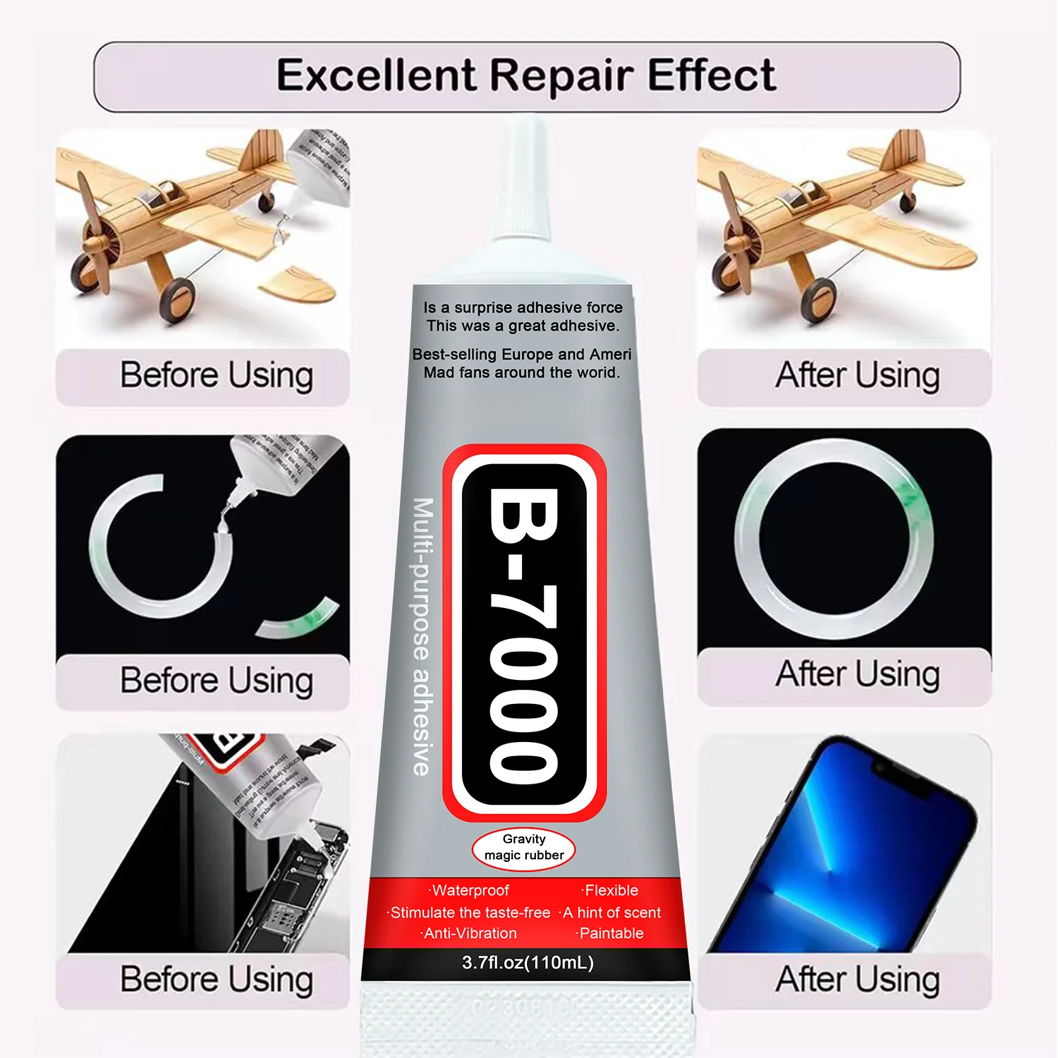 1-10Pcs B-7000 Super Glue Lool - Resin Craft Material ulasan dan harga