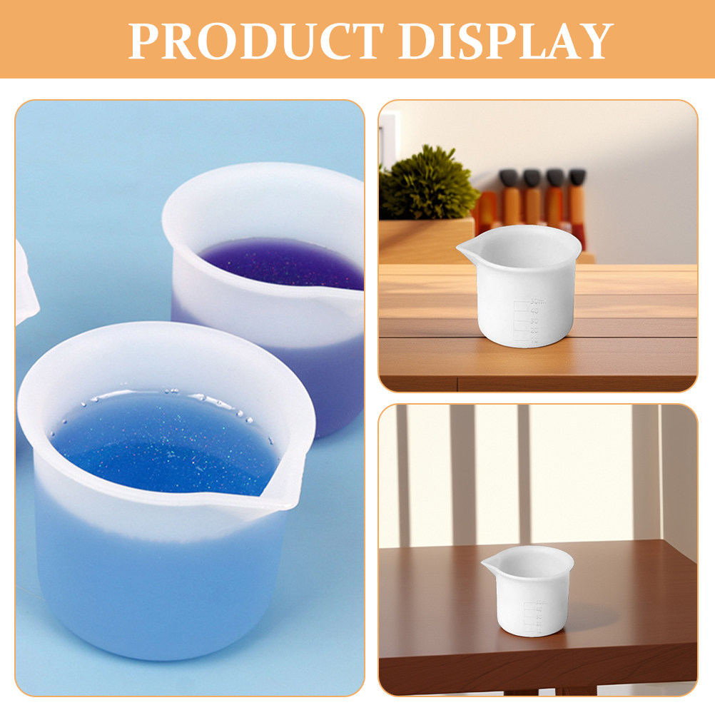 3Pcs 50Ml Silicone Measuring C - Mixing Cup Silicone ulasan dan harga