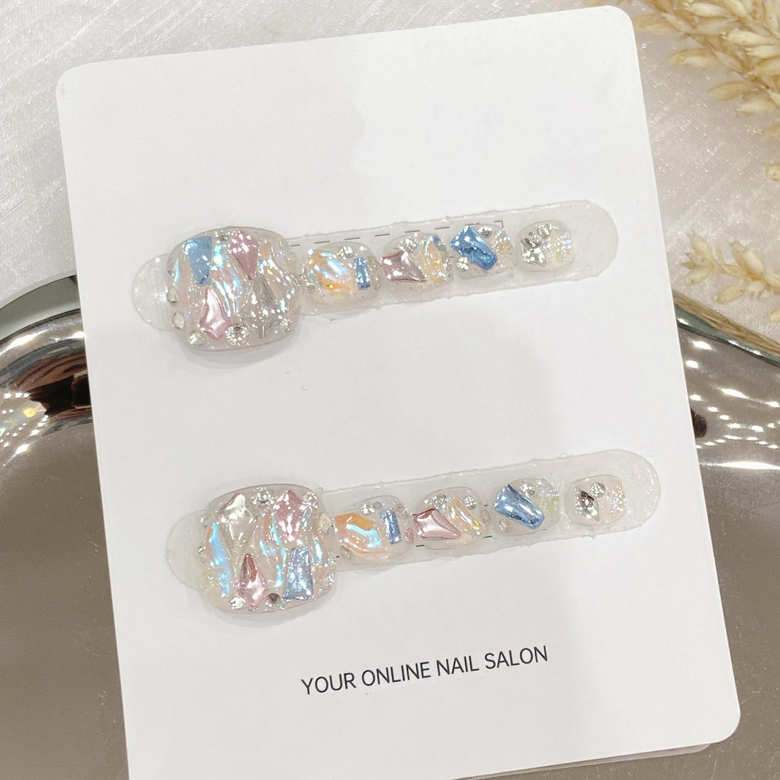 Handmade Press On Nails Transp - Resin Craft Material ulasan dan harga