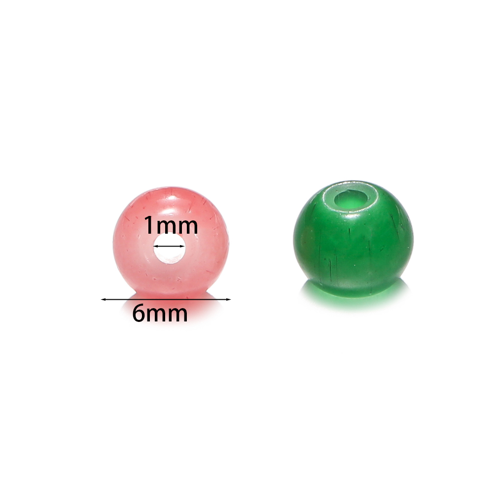 30/50pcs 6mm Glass Round Beads - Resin Craft Material ulasan dan harga