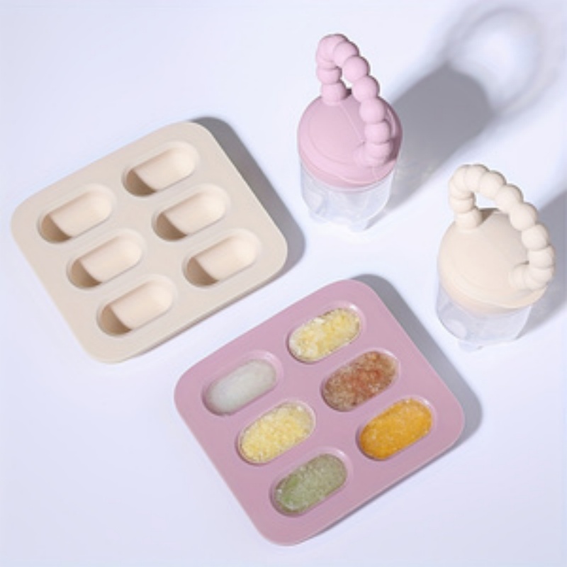 2pcs/set Baby Feeding Set: Fru - Silicone Mold Tray ulasan dan harga