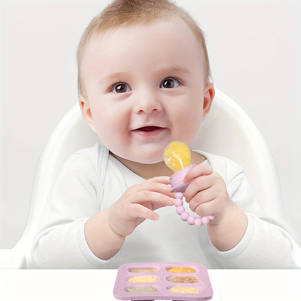 2pcs/set Baby Feeding Set: Fru - Silicone Mold Tray ulasan dan harga