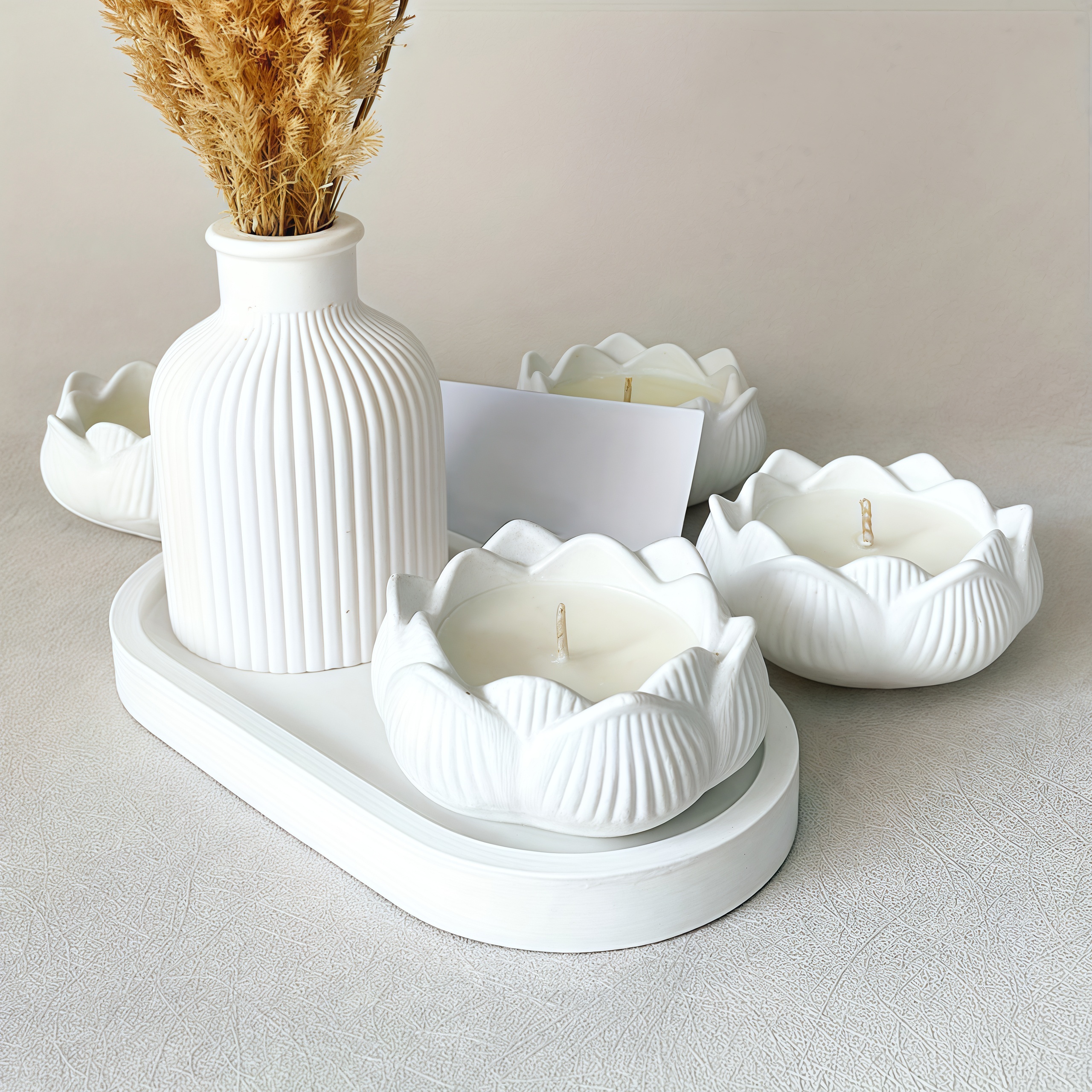 3pcs Silicone Mold Vases, Oval - Serving Tray Mold ulasan dan harga