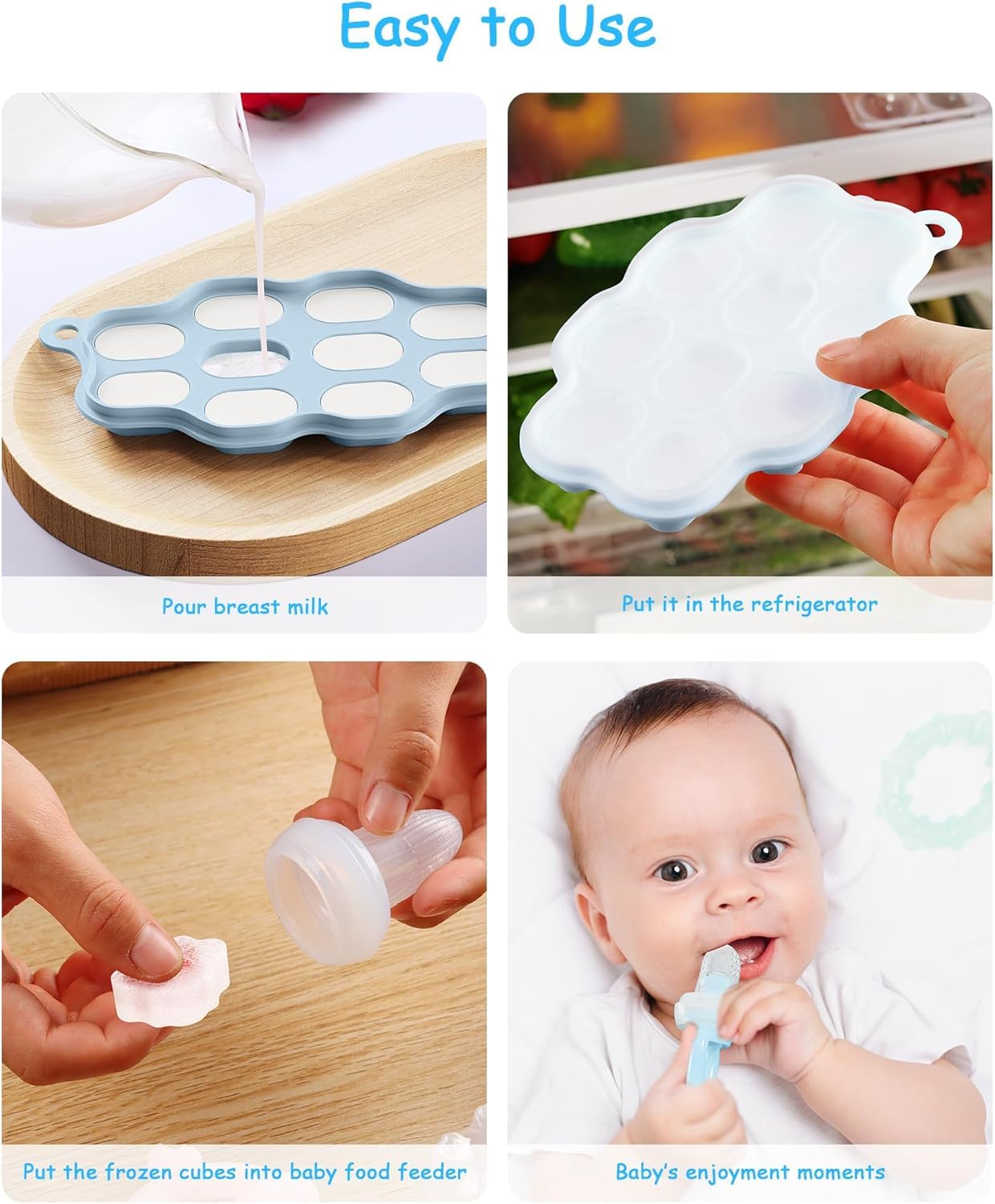 2-Pack Silicone Baby Food Free - Silicone Mold Tray ulasan dan harga