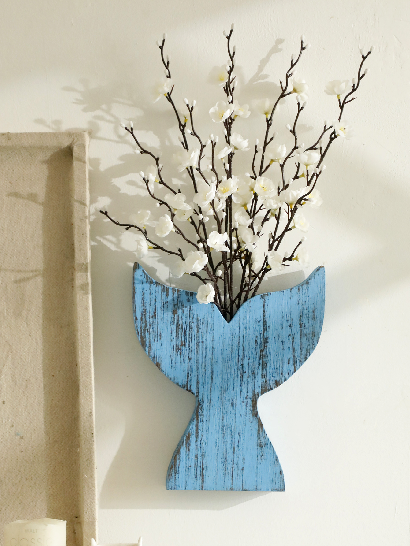 Nautical Wooden Vase Whale Tai - Dried Flower Bulk ulasan dan harga