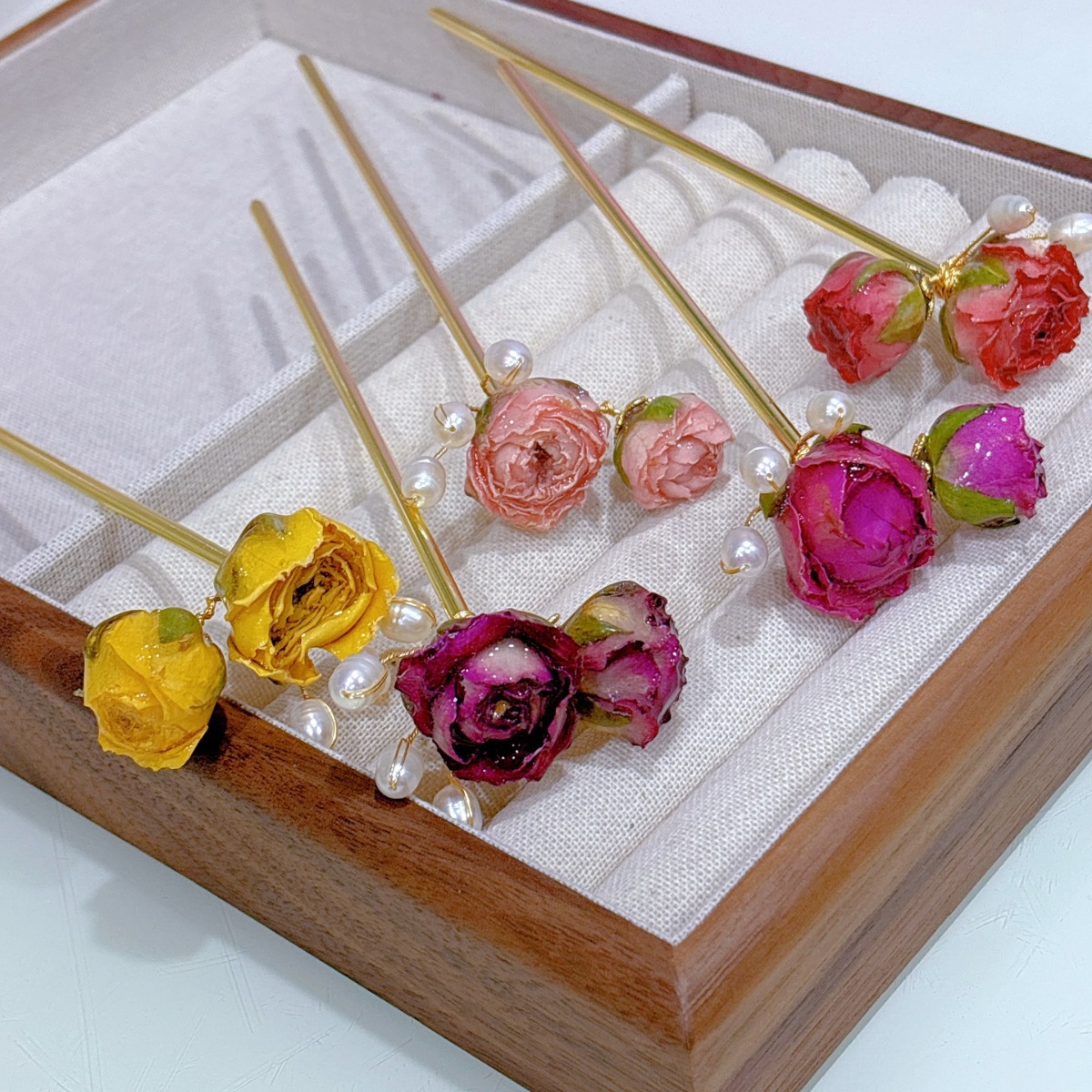 5pcs Drip Glue Roses Dried Flo - Dried Flower Bulk ulasan dan harga