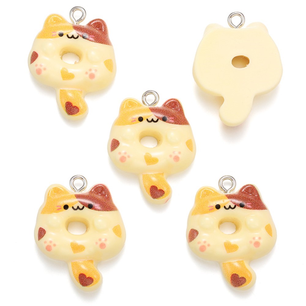10Pcs Kawaii Cartoon Cat Resin - Resin Craft Projects ulasan dan harga
