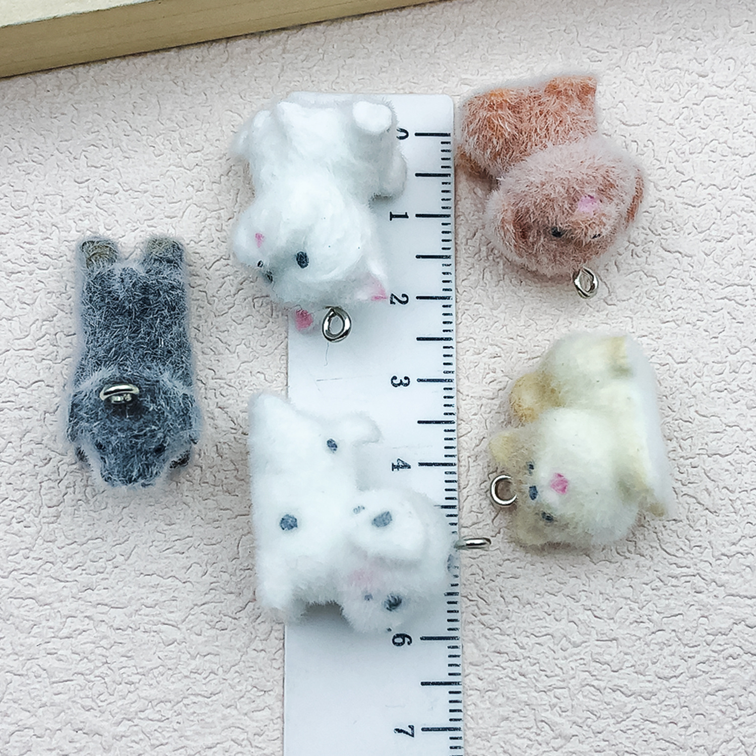 5pcs&1pc Flocked Resin Animal  - Resin Craft Material ulasan dan harga