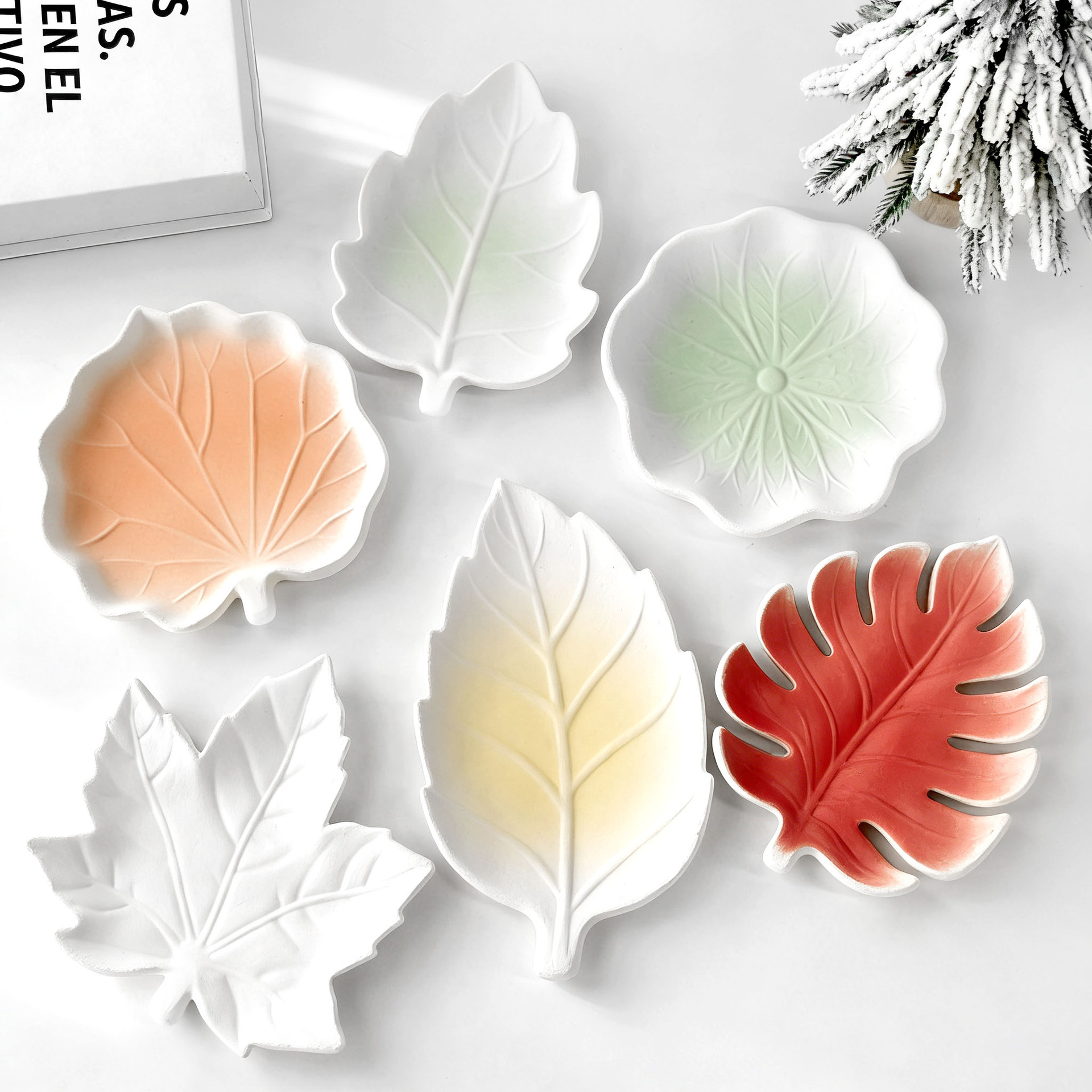 DIY Gypsum Form Leaf Coaster S - Serving Tray Mold ulasan dan harga