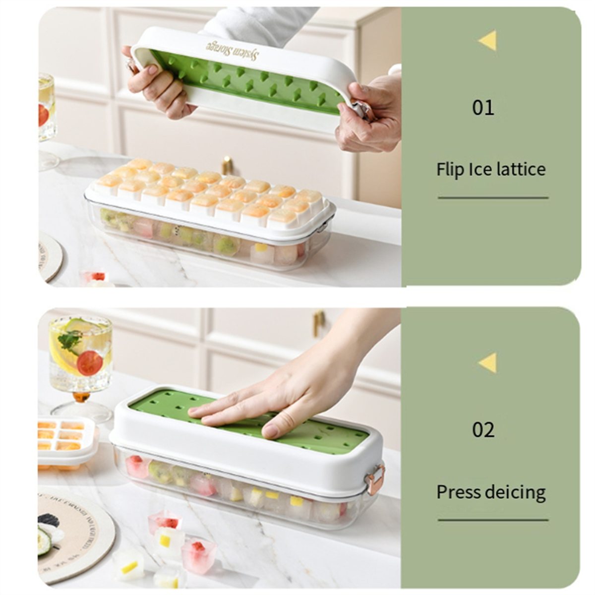Y31A 24Grid Type Ice Tray Mold - Silicone Mold Tray ulasan dan harga