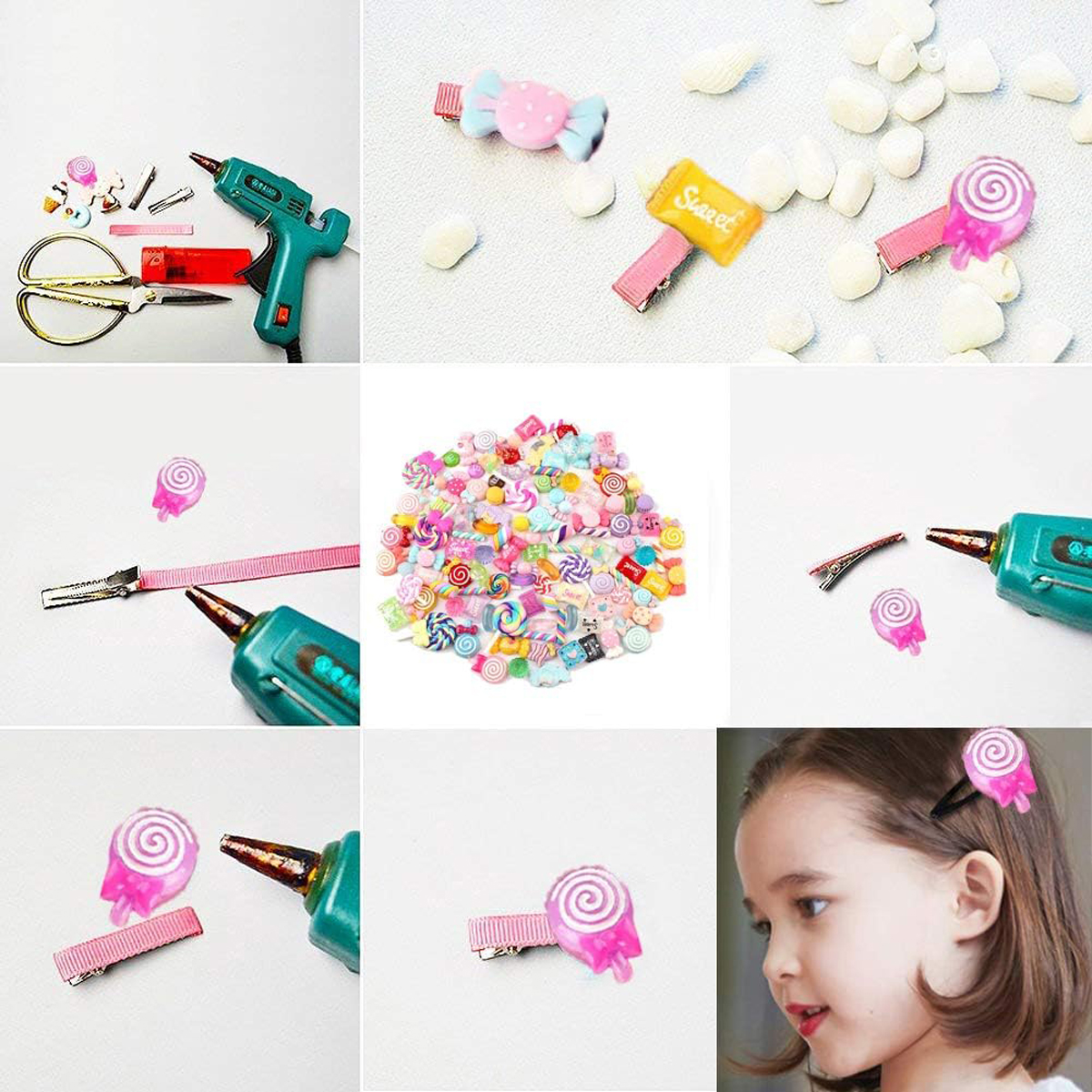30pcs Random Candy Slime Charm - Resin Craft Material ulasan dan harga