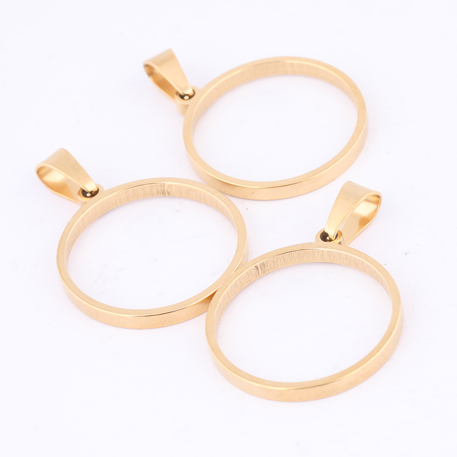10pcs 25mm Round Open Bezel Ch - Resin Craft Projects ulasan dan harga