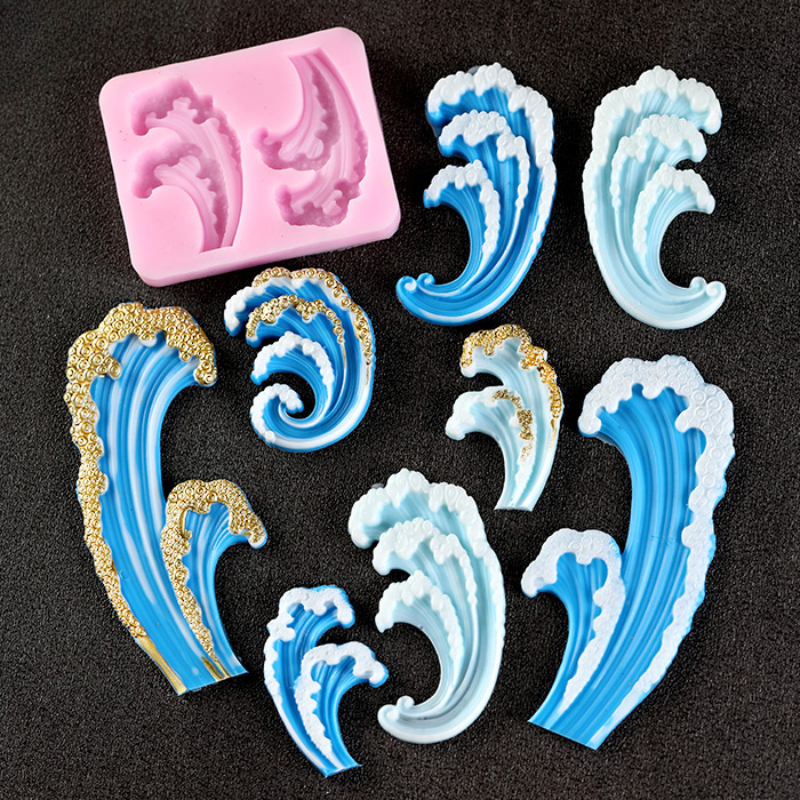 Wave Ocean Silicone Molds Cake - Resin Ocean Wave Mold ulasan dan harga