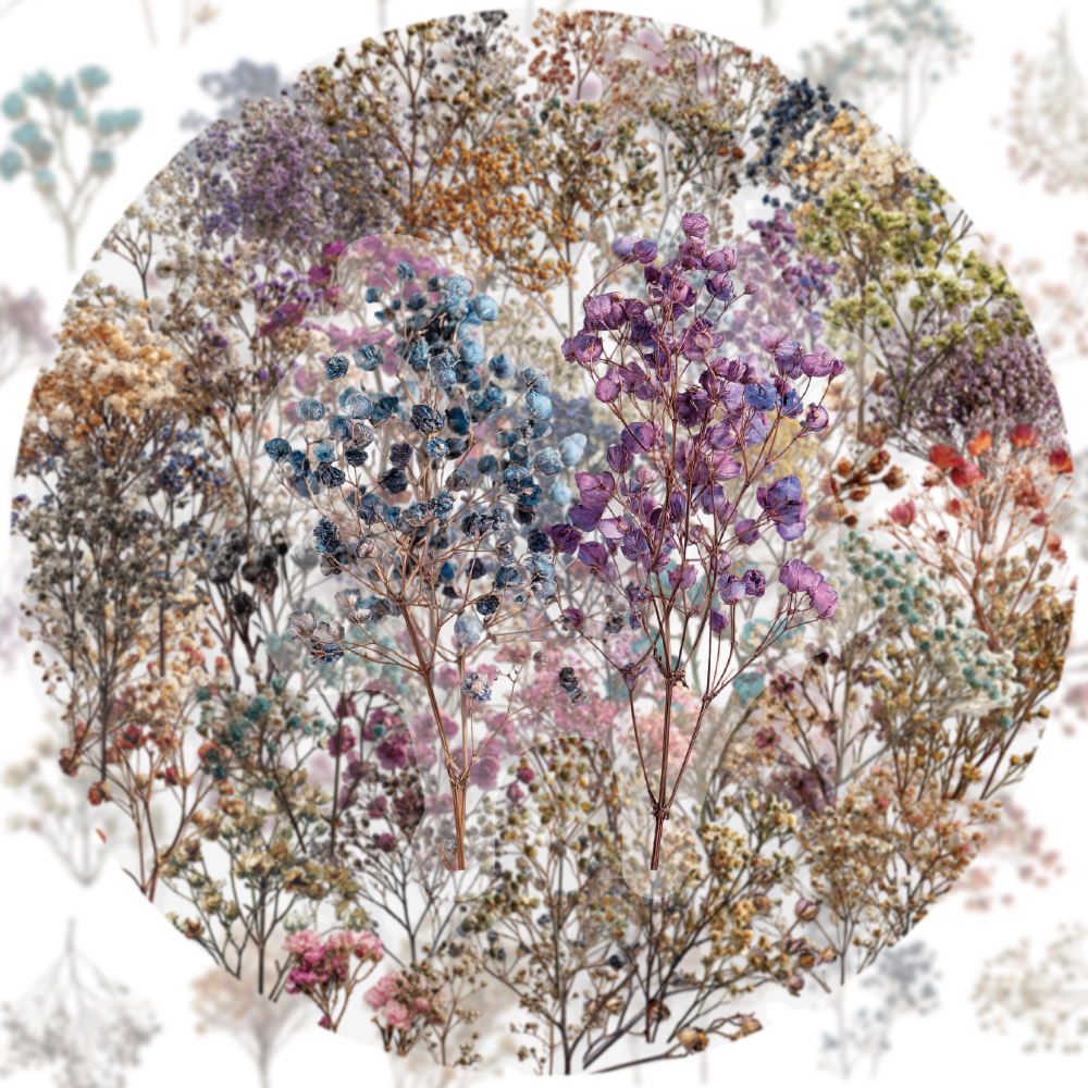 50PCS Retro Color Dried Flower - Dried Flower Bulk ulasan dan harga