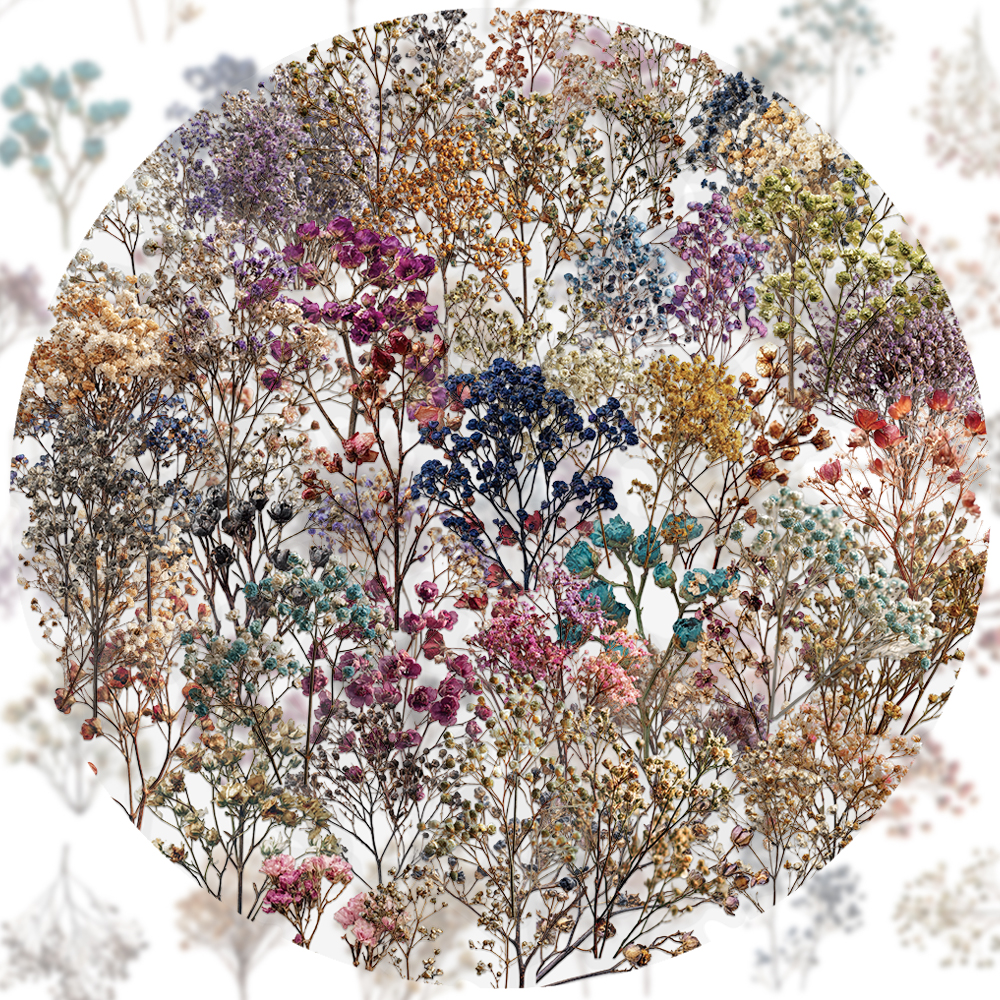 50PCS Retro Color Dried Flower - Dried Flower Bulk ulasan dan harga