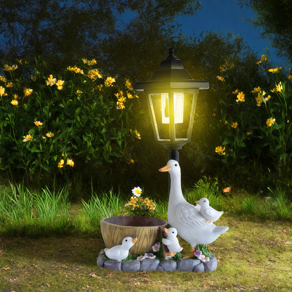 Solar Duck Night Light Garden  - Resin Craft Material ulasan dan harga