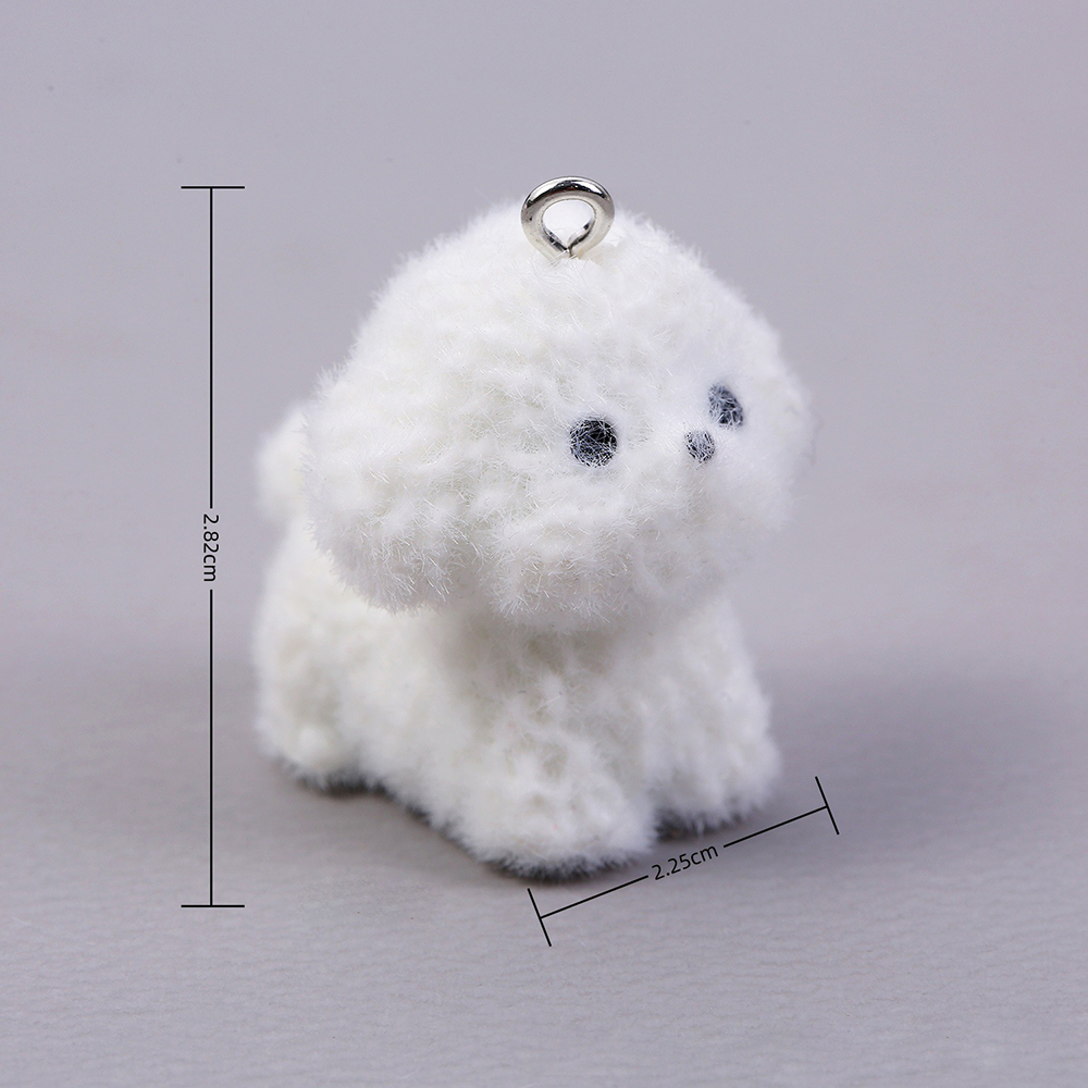 10pcs Flocking Puppy Dog Resin - Resin Craft Projects ulasan dan harga
