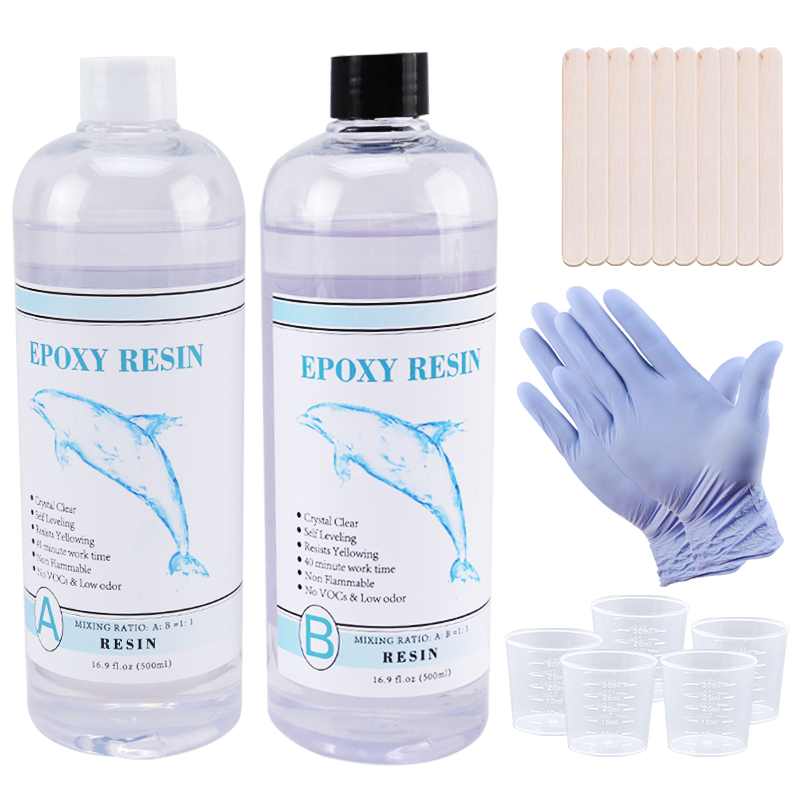 1:1 Clear Epoxy Resin Crystal  - Resin Pigment Set ulasan dan harga