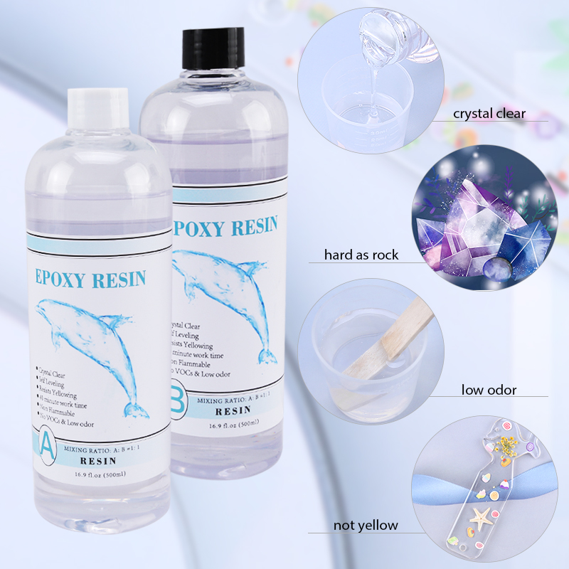 1:1 Clear Epoxy Resin Crystal  - Resin Pigment Set ulasan dan harga