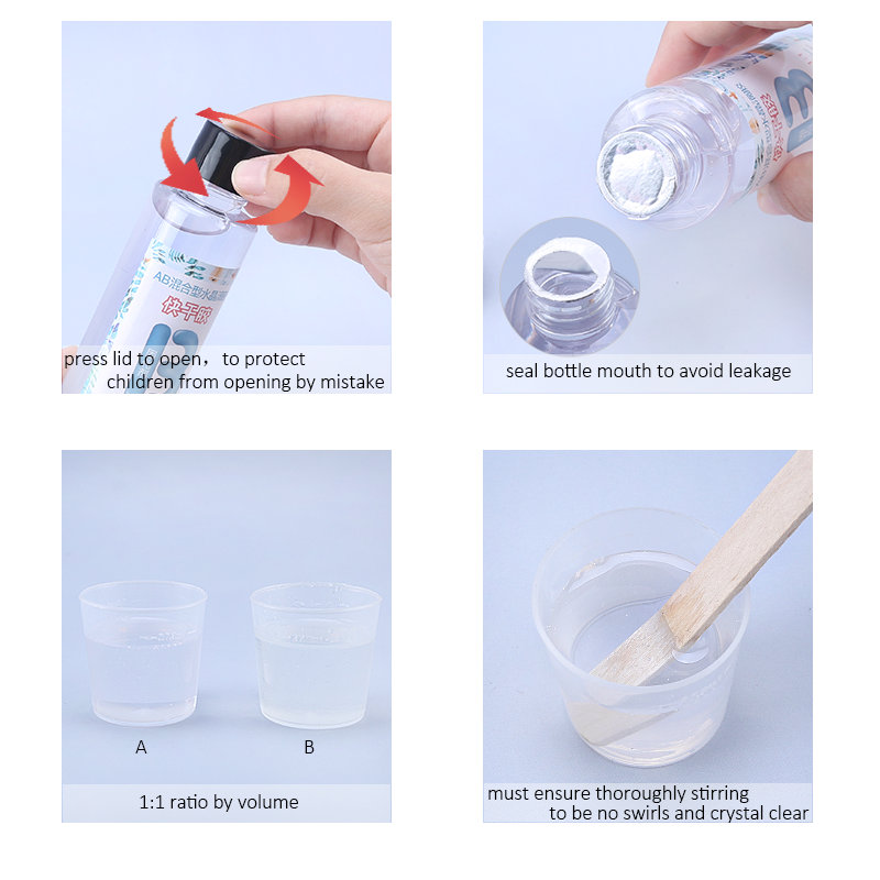 1:1 Clear Epoxy Resin Crystal  - Resin Pigment Set ulasan dan harga