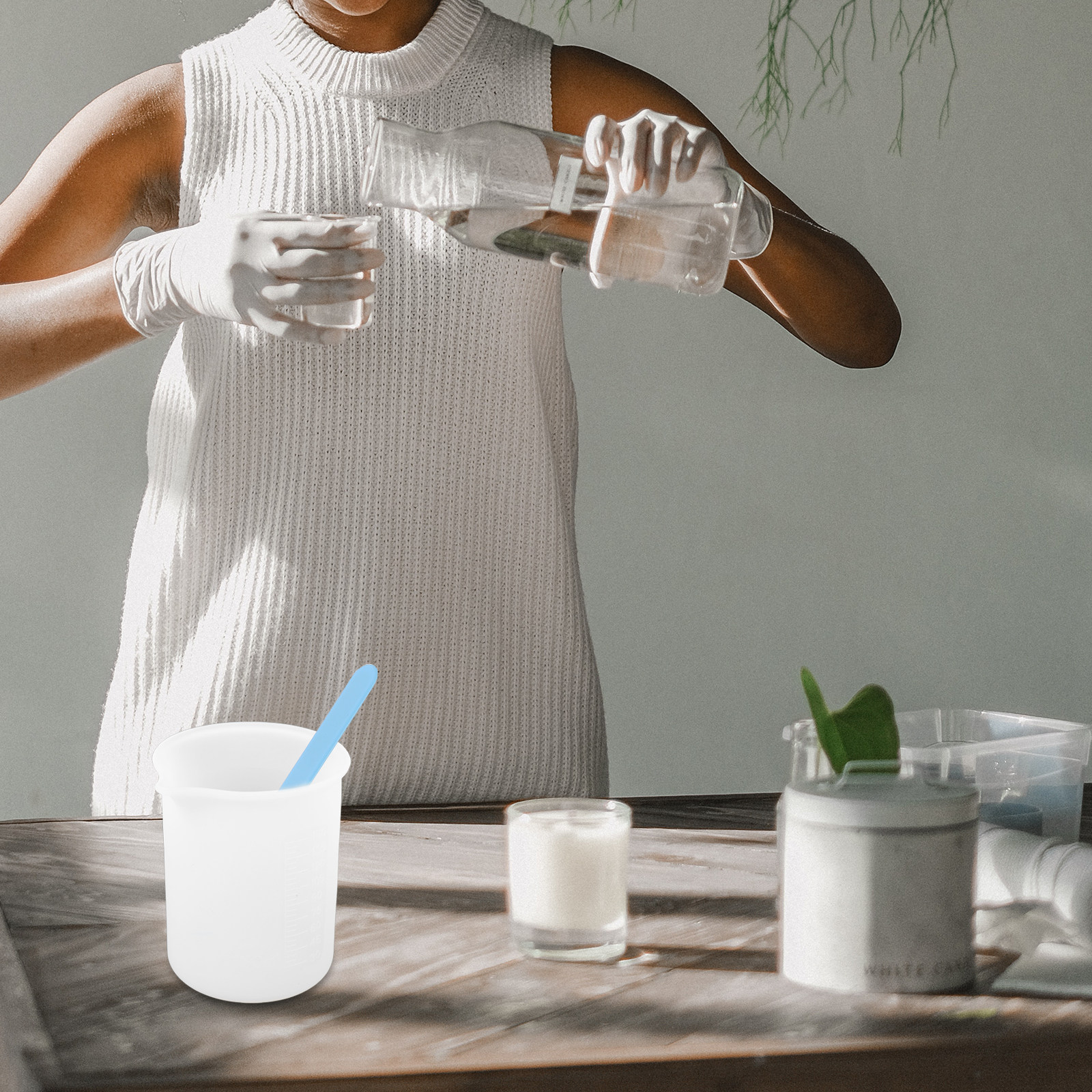 1Set DIY Silicone Epoxy Mixing - Mixing Cup Silicone ulasan dan harga