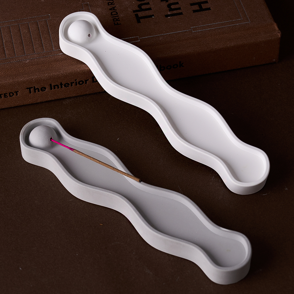 Wave Long Incense Insert Tray  - Serving Tray Mold ulasan dan harga