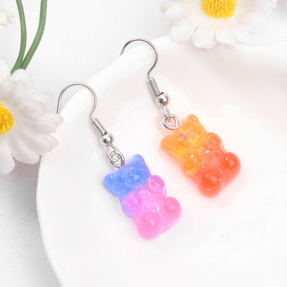 60pcs Dual Color Resin Bear Sh - Resin Craft Material ulasan dan harga