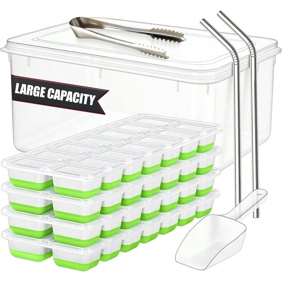 56pcs Tray With Lid And Bin –  - Silicone Mold Tray ulasan dan harga