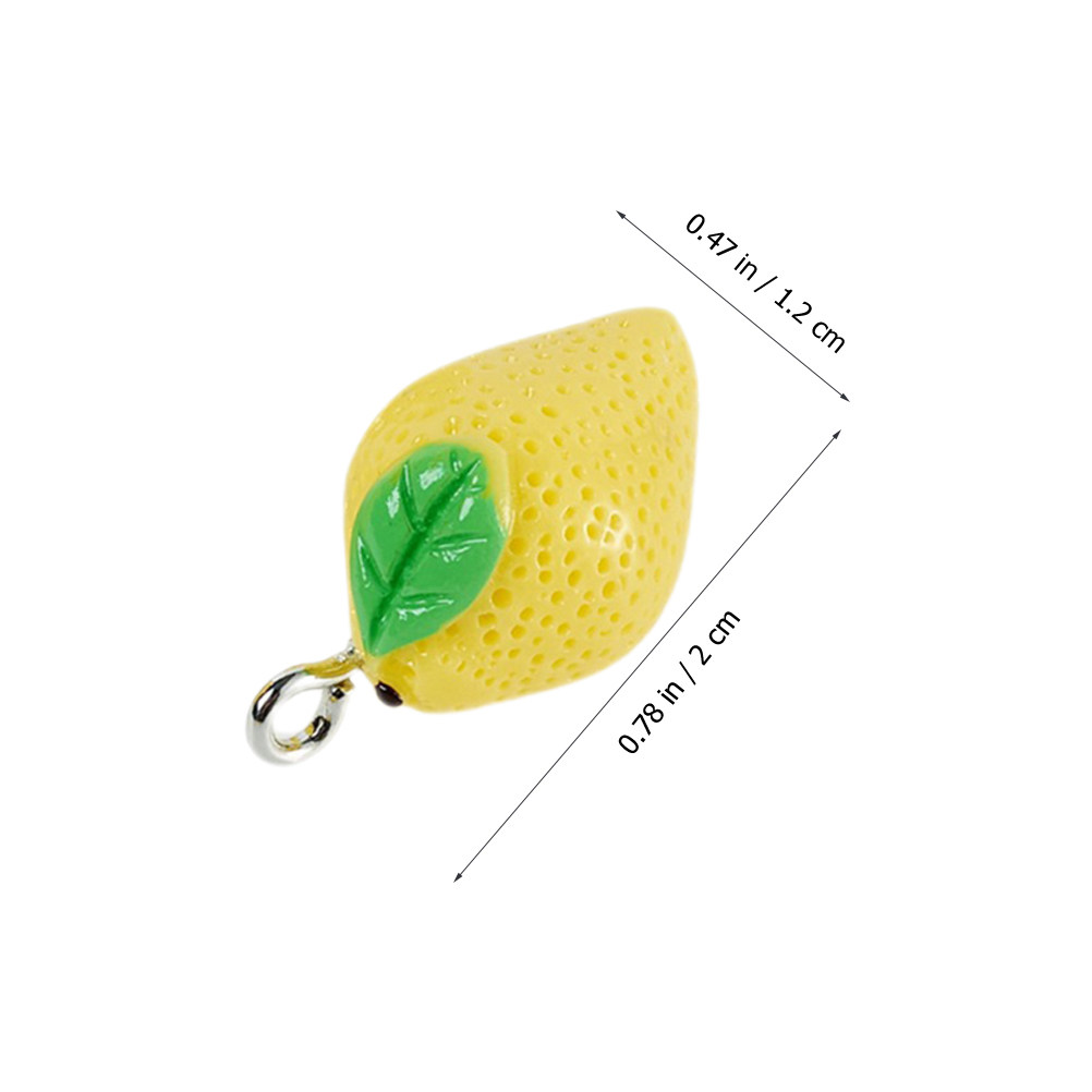 10Pcs Mini Lemon Charms Resin  - Crafting Resin ulasan dan harga