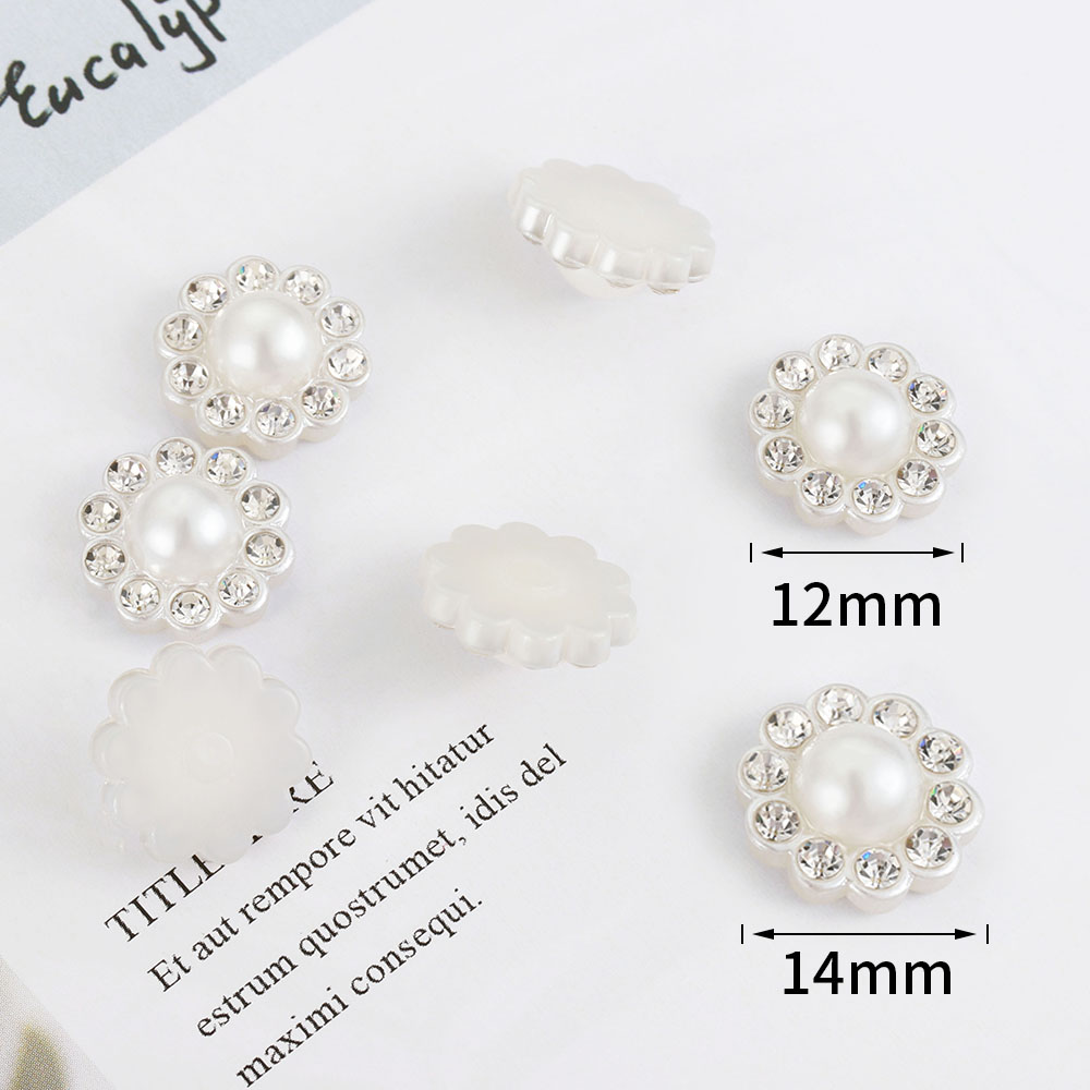 50pcs White Flat Imitation Pea - Resin Craft Projects ulasan dan harga