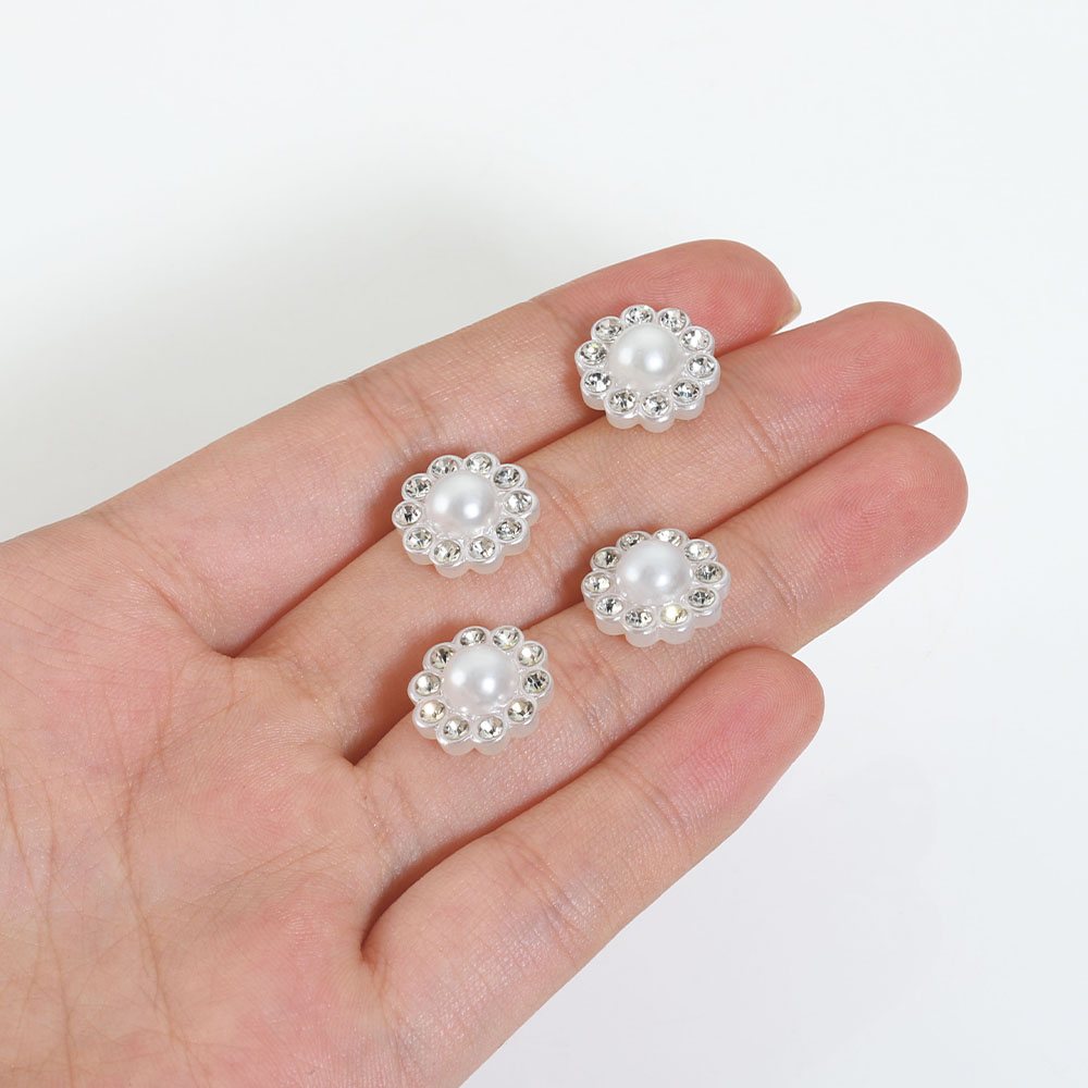 50pcs White Flat Imitation Pea - Resin Craft Projects ulasan dan harga