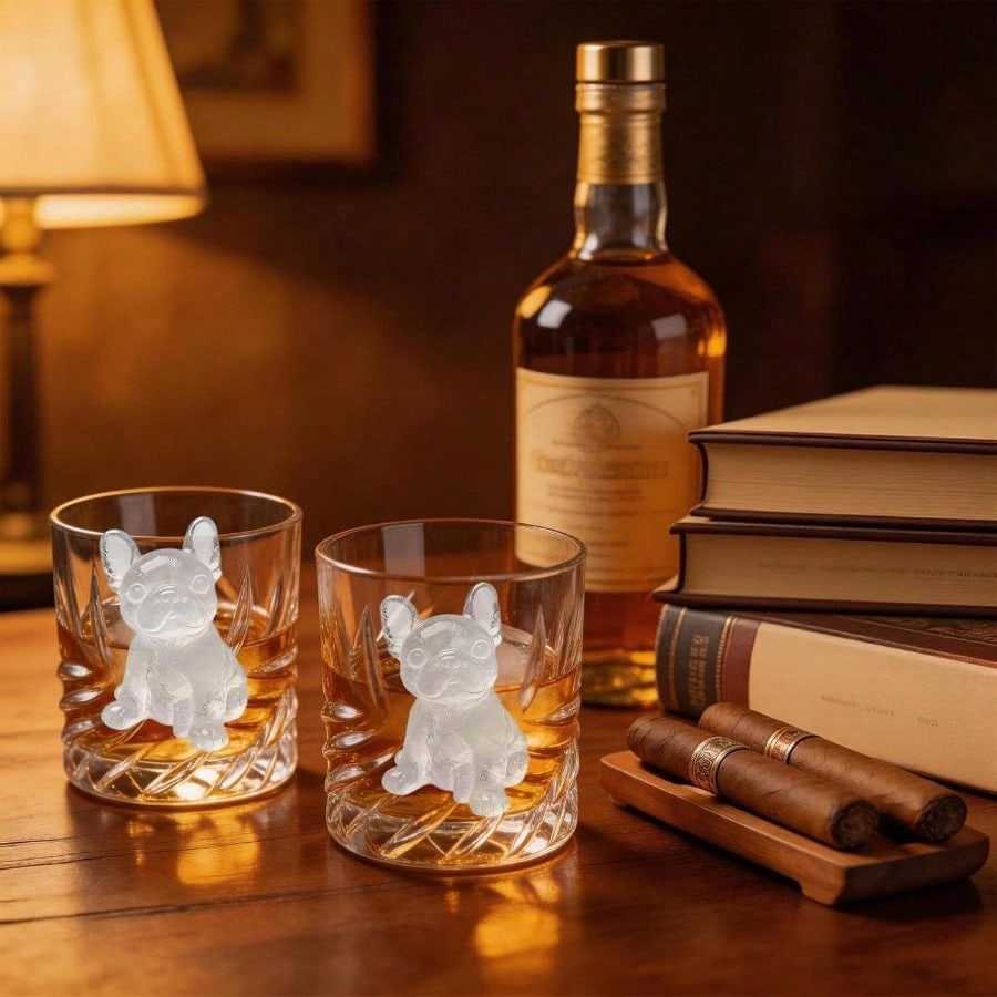 3D French Bulldog Cube Molds 2 - Silicone Mold Tray ulasan dan harga