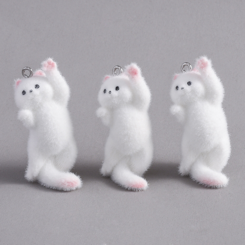 2pcs Flocking Little Cat Resin - Resin Craft Projects ulasan dan harga