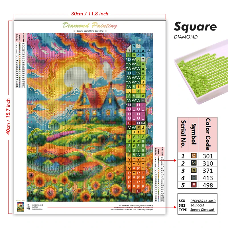 1PC frameless Easter Jesus Squ - Resin Craft Supplies ulasan dan harga